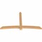 Ekena Millwork Bellingham Timber Gable Bracket, Western Red Cedar, 96"W x 56"H x 3 1/2"D x 5 1/2"F, 14/12 Pitch GBW096X56X0406BEL00SWR - alternate 5